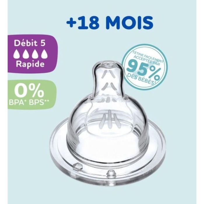 Dodie DOD3700763511092 Conjunto de 4 tetinas Sensación Plana Sensation - Flow 5 1