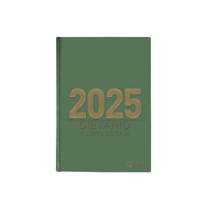 Dietario Liderpapel 2025 Octavo 12x16,5 cm Color Verde Papel 70 gr 1