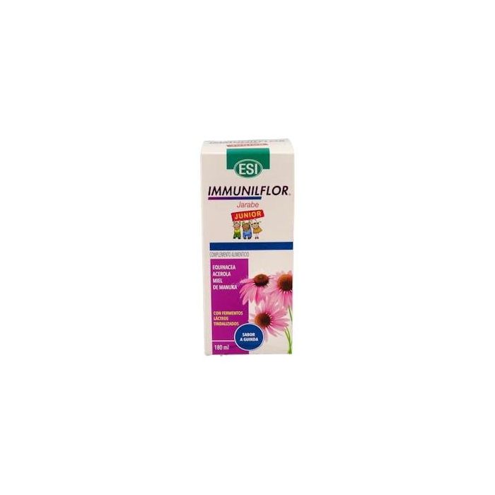 TREPATDIET-ESI Immunilflor Jarabe Junior 180ml – Refuerzo Inmune con Equinácea, Acerola y Miel de Manuka