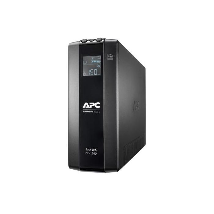 APC BR1600MI SAI Línea Interactiva 1.6kVA/960W con 8 Salidas AC - Sistema Alimentación Ininterrumpida Torre Negro
