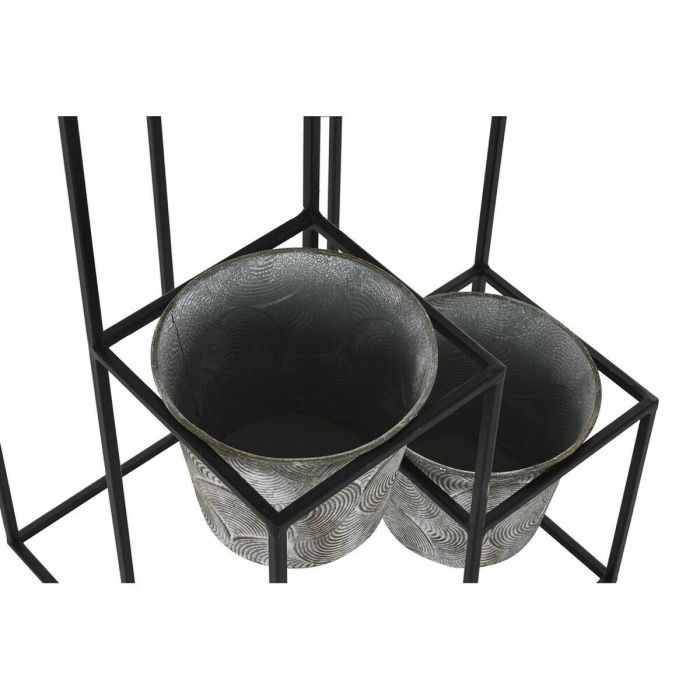 DKD Home Decor Macetero Urban de Metal Gris 34 x 71 x 34 cm 2 DKD Home Decor Macetero Urban de Metal Gris 34 x 71 x 34 cm 2