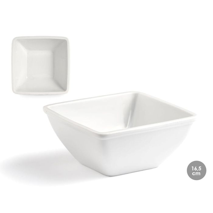 Bol Porcelana Cuadrada 16,5 Cm Vessia (24 Unidades) Bol Porcelana Cuadrada 16,5 Cm Vessia (24 Unidades)