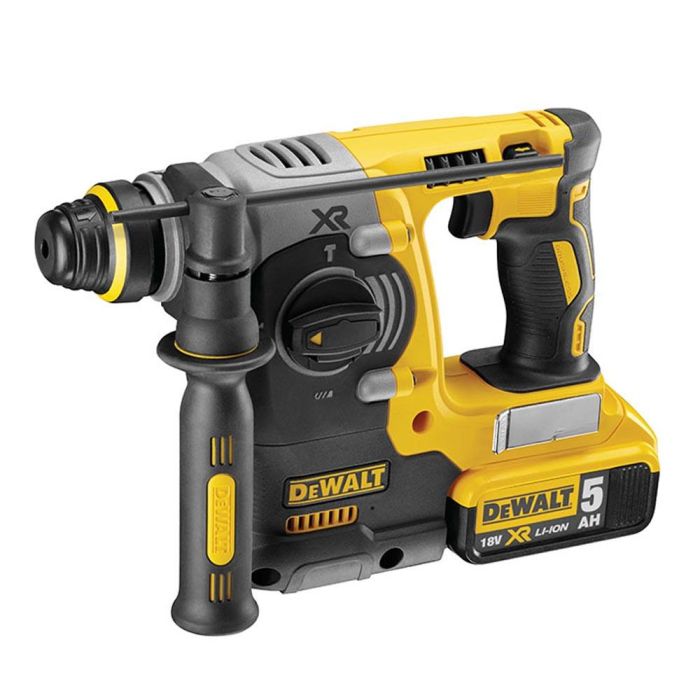 Martillo electroneumático sin escobillas xr 18v sds plus® 2,1j con 2 baterías li-ion 5ah con maletín tstak ii dch273p2t-qw dewalt 1