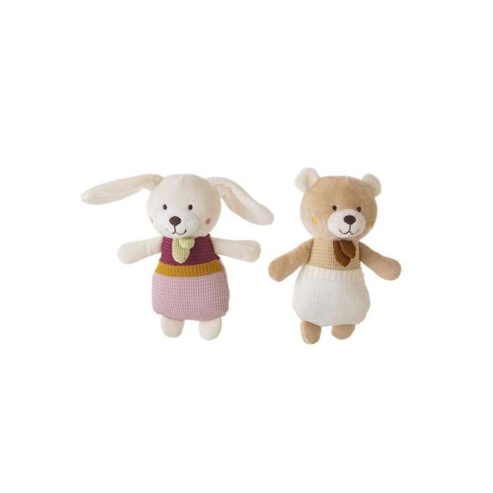 Creaciones Llopis Oso de Peluche Sonajero Beige de 22 cm en Poliéster Creaciones Llopis Oso de Peluche Sonajero Beige de 22 cm en Poliéster
