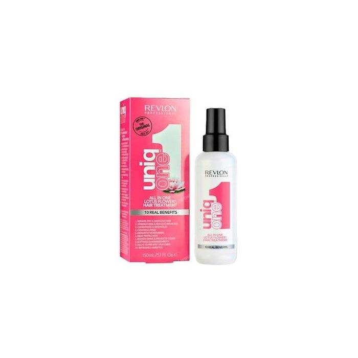 Revlon Uniq One All In One Lotus Hair Treatment 150ml - Acondicionador Intensivo sin Aclarado para Cabello Dañado y Seco