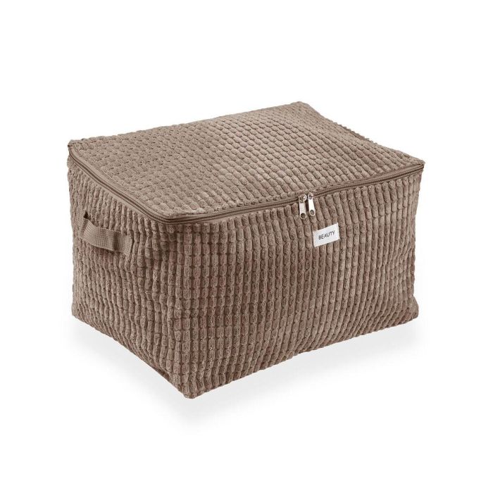 Versa Caja de Almacenamiento Corduroy Algodón Azul 38x26x26 cm - Organizador Plegable Mediano (2 Unidades) 0 Versa Caja de Almacenamiento Corduroy Algodón Azul 38x26x26 cm - Organizador Plegable Mediano (2 Unidades) 0