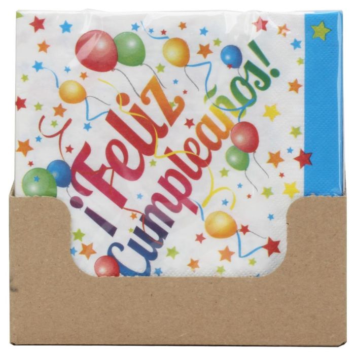 Juego De 16 Servilletas Party Time 33x33 cm 4 Juego De 16 Servilletas Party Time 33x33 cm 4