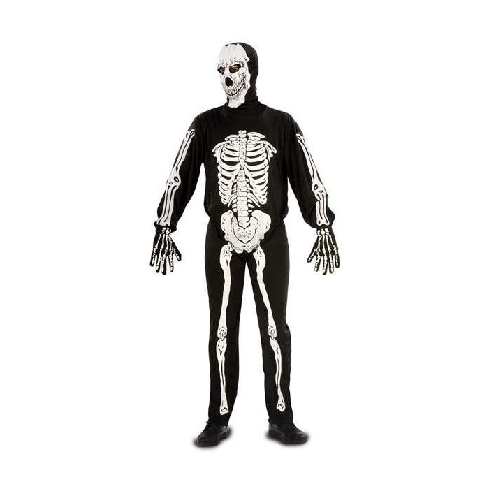 Disfraz esqueleto verdugo, mono y guantes talla XXXL 1 Disfraz esqueleto verdugo, mono y guantes talla XXXL 1