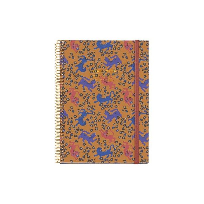 Agenda Anual (2026) Miquelrius Natura Espiral Tapa Extra Con Goma Plus 155X213 D/P Leopard