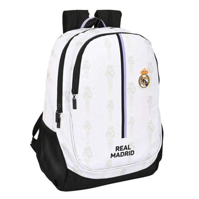 Mochila Escolar Real Madrid C.F. Negro Blanco (32 x 44 x 16 cm) 3