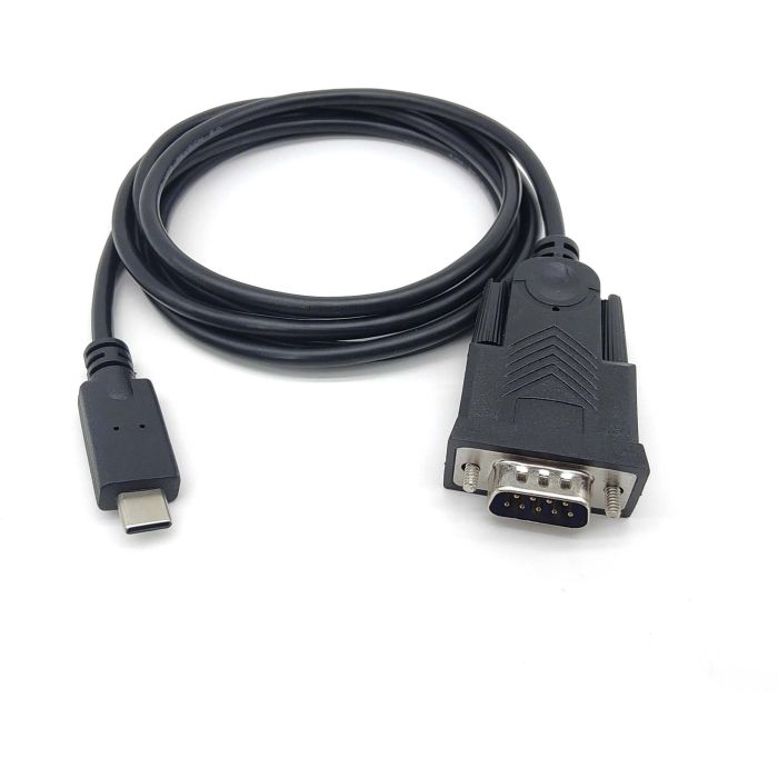 EQUIP Adaptador USB-C a Serie RS232 DB9 Macho/Macho 1.50m Negro 1