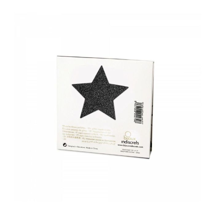 Pezoneras de Estrellas Negras Bijoux Indiscrets 156 Negro 5 Pezoneras de Estrellas Negras Bijoux Indiscrets 156 Negro 5