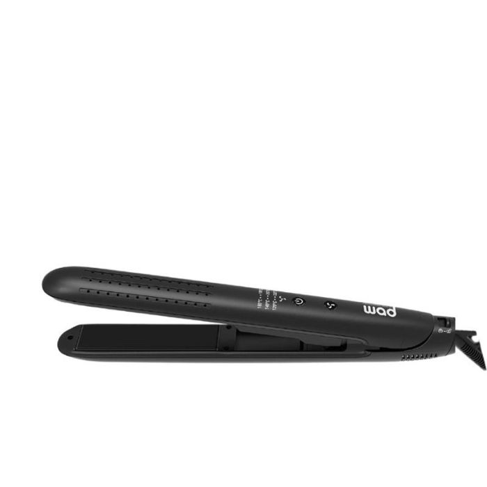 Wad Professional Beauty Exale Duo Alisador de Pelo Negro con Placas Cerámicas, 5 Temperaturas (140-220°C) y Apagado Automático
