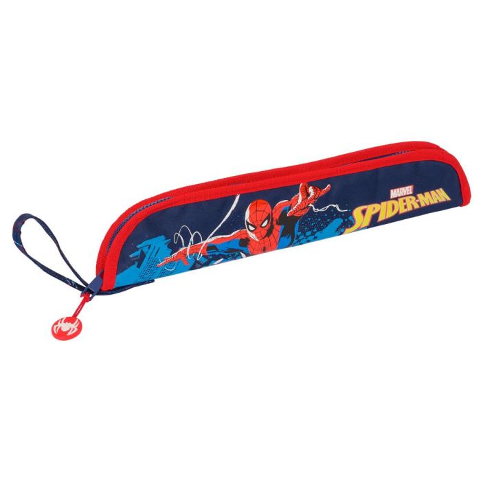 Portaflauta Safta Spiderman Neon 20x370x80 mm