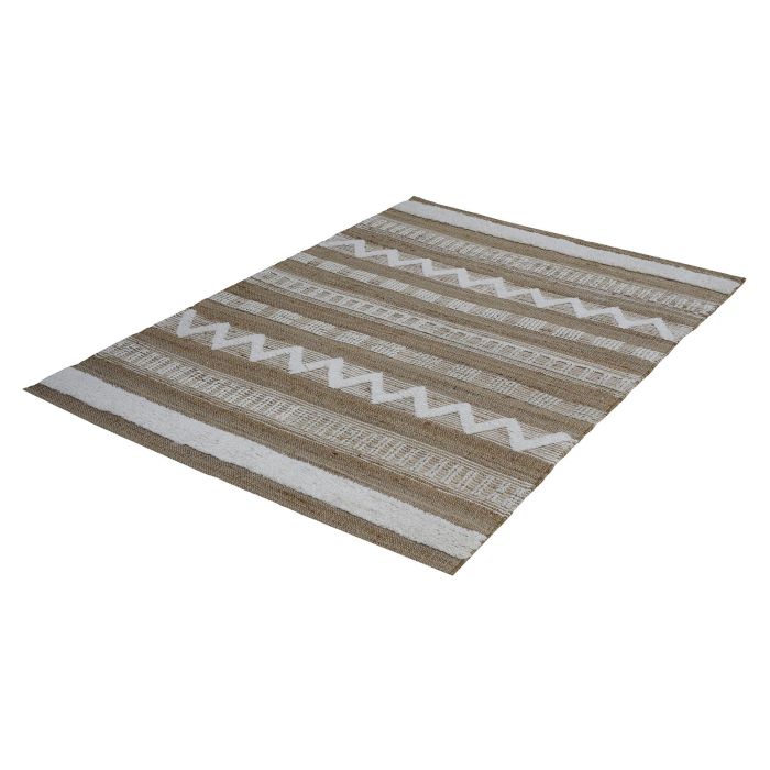 Alfombra Home ESPRIT Blanco Marrón Boho 200 x 300 x 1 cm 2 Alfombra Home ESPRIT Blanco Marrón Boho 200 x 300 x 1 cm 2
