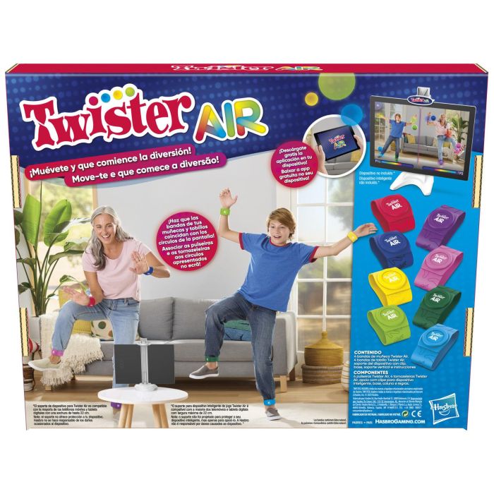 Hasbro Twister Air Juego con Aplicación de Realidad Aumentada para Niños y Adultos 2 Hasbro Twister Air Juego con Aplicación de Realidad Aumentada para Niños y Adultos 2