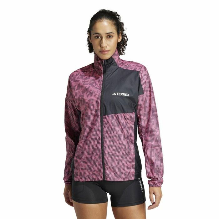Chaqueta Cortavientos Adidas Terrex Rosa 4