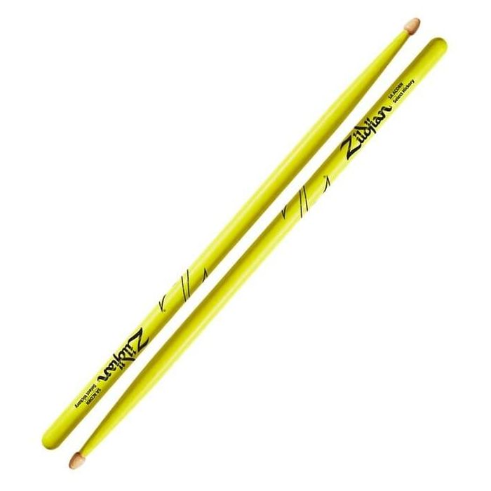 Baquetas Zildjian 5A Hickory Neon Amarillo 2 Baquetas Zildjian 5A Hickory Neon Amarillo 2