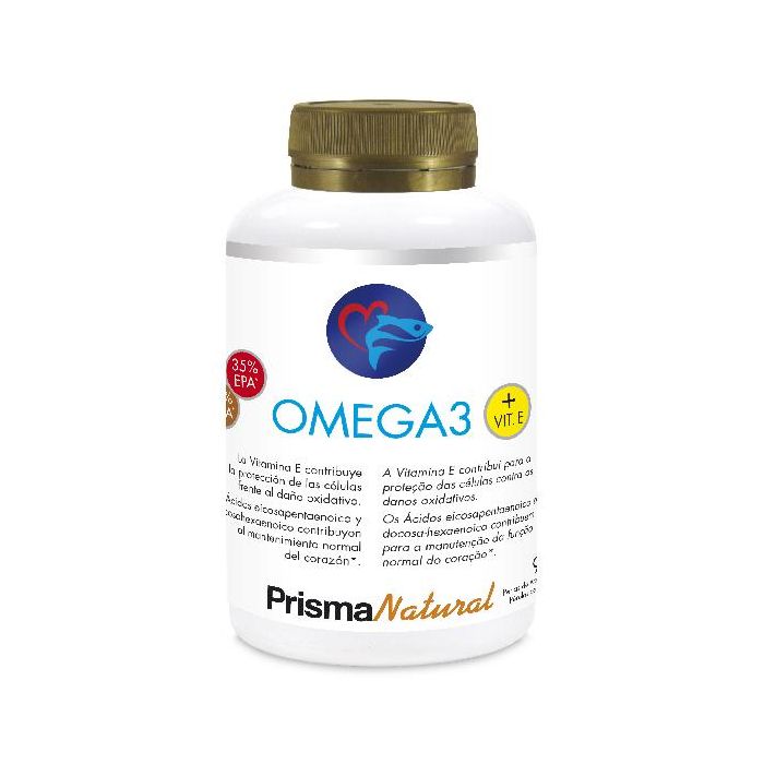 PRISMA NATURAL Perfil Omega 3 1000mg (35% EPA + 25% DHA) 90 perlas – Salud Cardiovascular, Visión y Memoria