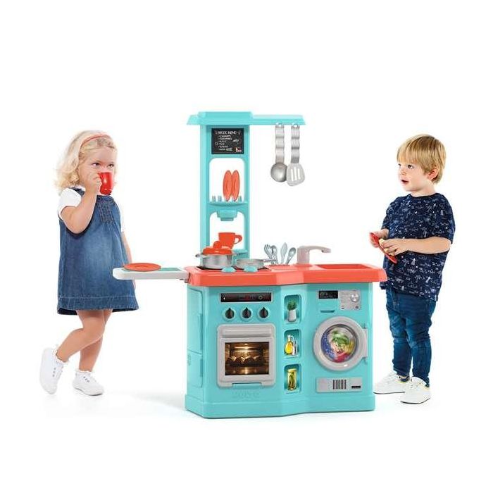 Cocina con planchador azul. incluye 12 acceosrios. 82x56x28 cm 1 Cocina con planchador azul. incluye 12 acceosrios. 82x56x28 cm 1