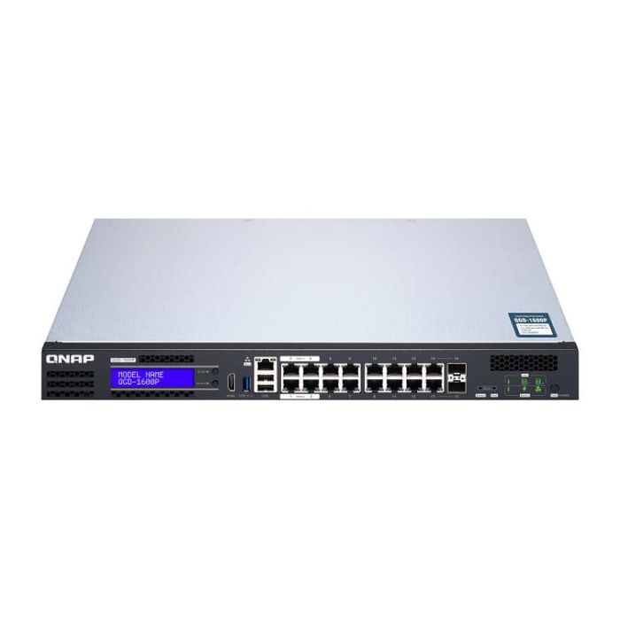 QNAP QGD-1600P Switch PoE Gestionado Gigabit Ethernet 16+4 Puertos Montaje en Rack 1U 7