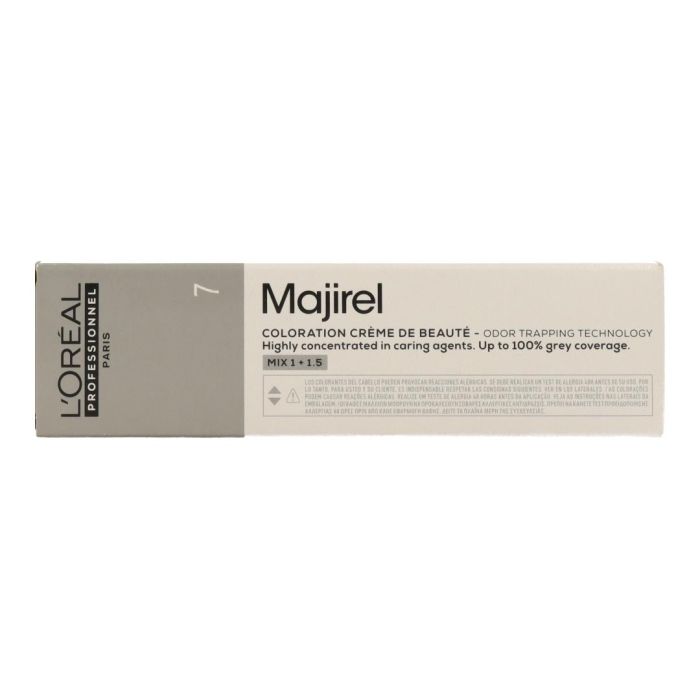 L'Oréal Majirel Fundamental 7, Tinte Permanente Profesional, Cobertura Canas, Tonos Naturales, 60ml