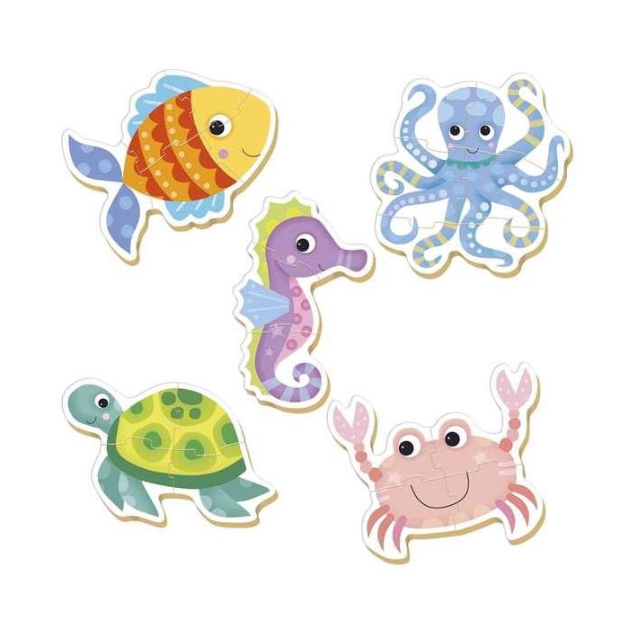 Baby puzzles animales acuáticos contiene 5 puzzles 2 Baby puzzles animales acuáticos contiene 5 puzzles 2