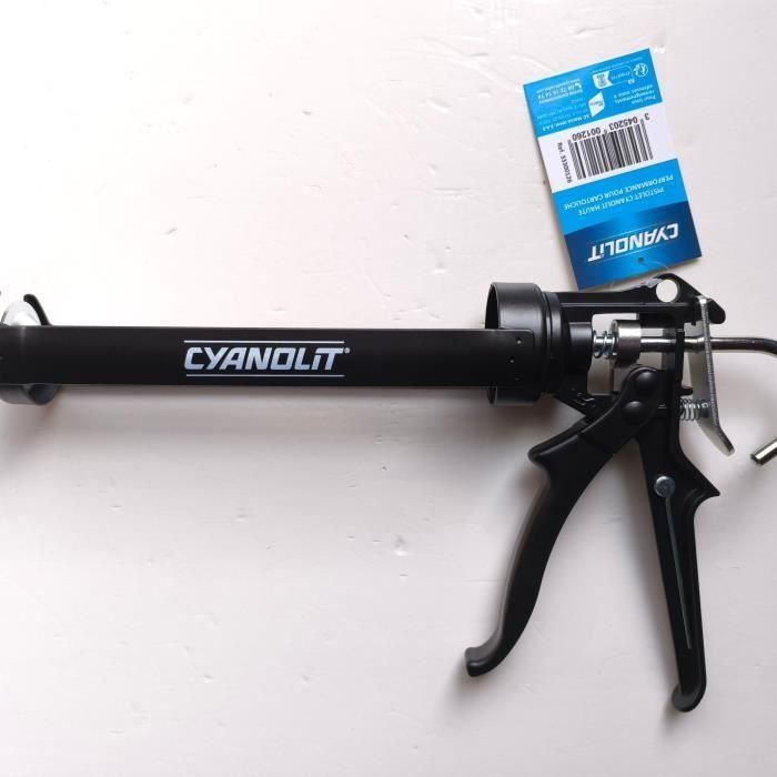 Cyanolit CYA3045203001260 Pistola de aplicación profesional 310 ml compatible con cartuchos estándar, ergonómica y robusta 1 Cyanolit CYA3045203001260 Pistola de aplicación profesional 310 ml compatible con cartuchos estándar, ergonómica y robusta 1