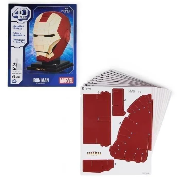 Spin Master CASCO IRON MAN Modelo 4D para construir SPI6069819 4 Spin Master CASCO IRON MAN Modelo 4D para construir SPI6069819 4