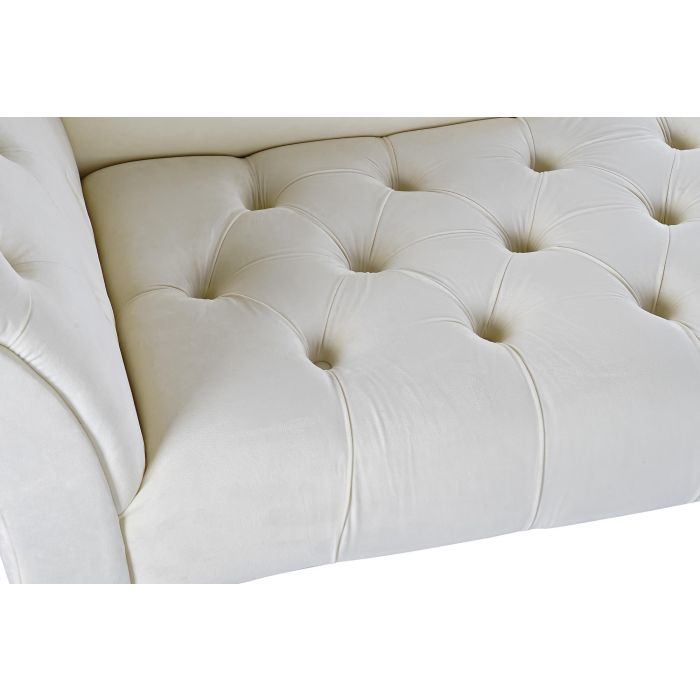 Chaiselongue Glam DKD Home Decor Crema Natural 55 x 77 x 119 cm 1 Chaiselongue Glam DKD Home Decor Crema Natural 55 x 77 x 119 cm 1