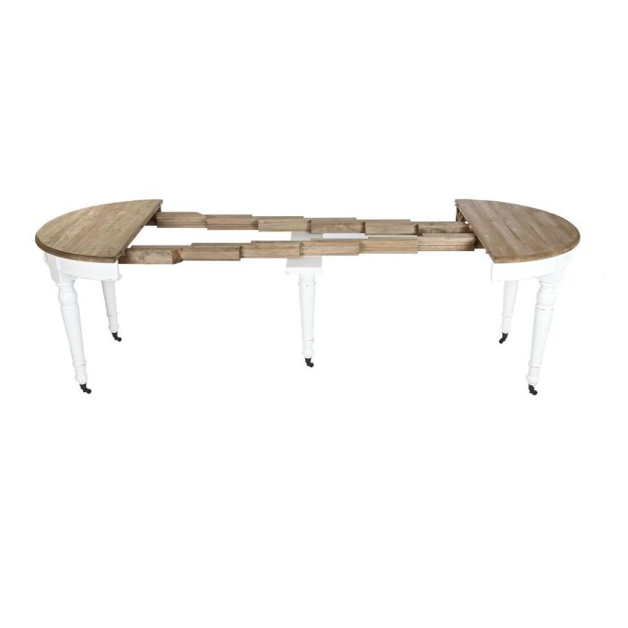 Mesa de Comedor Home ESPRIT Blanco Abeto 100 x 100 x 78 cm 12