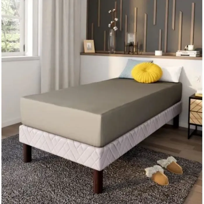 Dodo DOD3609251731908 Funda Nórdica 90x190 cm Algodón Coutil 32 cm Taupe Hecho en Francia 2