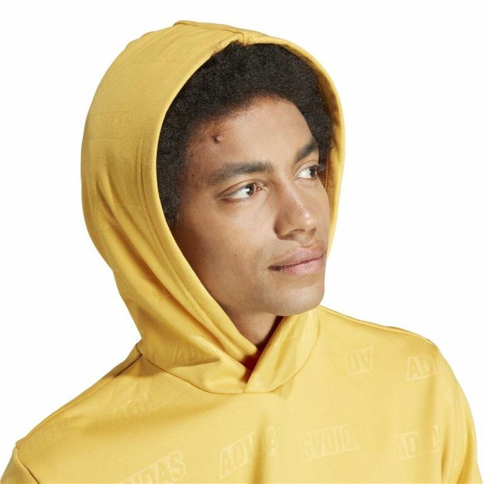 Sudadera con Capucha Hombre Adidas Bl Hd Q4 Amarillo 1