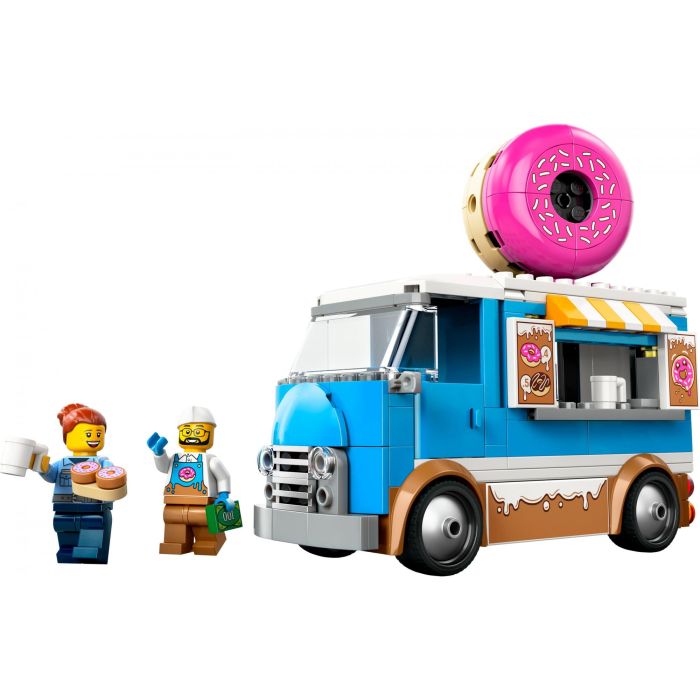 LEGO 60452 Camión de Dónuts de juguete LEGO City con minifiguras, máquina de café, caja registradora y quiosco móvil para niños +5 años 1 LEGO 60452 Camión de Dónuts de juguete LEGO City con minifiguras, máquina de café, caja registradora y quiosco móvil para niños +5 años 1