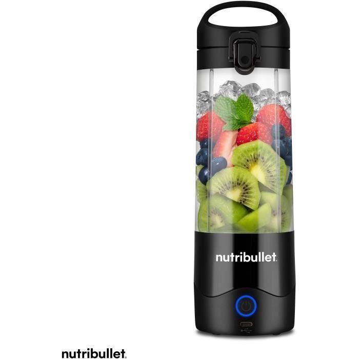 Nutribullet NBP003B Licuadora Portátil 100W 0,475L Libre de BPA Negra Incluye Botella de Agua