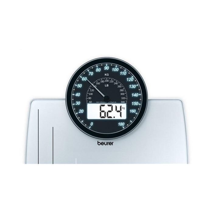 Beurer GS-58 Báscula Digital de Vidrio con Pantalla Doble y Función Alarma - Moderna y Clásica 1 Beurer GS-58 Báscula Digital de Vidrio con Pantalla Doble y Función Alarma - Moderna y Clásica 1