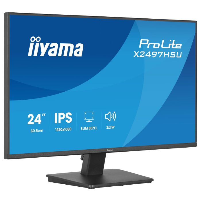 60,5cm/23,8" (1920x1080) iiyama ProLite X2497HSU-B1 16:9 IPS 4ms 120Hz HDMI DisplayPort USB VESA Speaker Black 14 60,5cm/23,8" (1920x1080) iiyama ProLite X2497HSU-B1 16:9 IPS 4ms 120Hz HDMI DisplayPort USB VESA Speaker Black 14