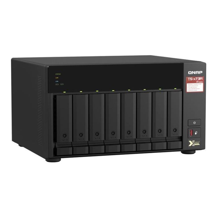 QNAP TS-873A-8G NAS Torre 8 Bahías 3.5"/2.5" 8GB DDR4 AMD Ryzen V1500B 2.5GbE con 2 Ranuras M.2 NVMe QTS/QuTS hero 4 QNAP TS-873A-8G NAS Torre 8 Bahías 3.5"/2.5" 8GB DDR4 AMD Ryzen V1500B 2.5GbE con 2 Ranuras M.2 NVMe QTS/QuTS hero 4