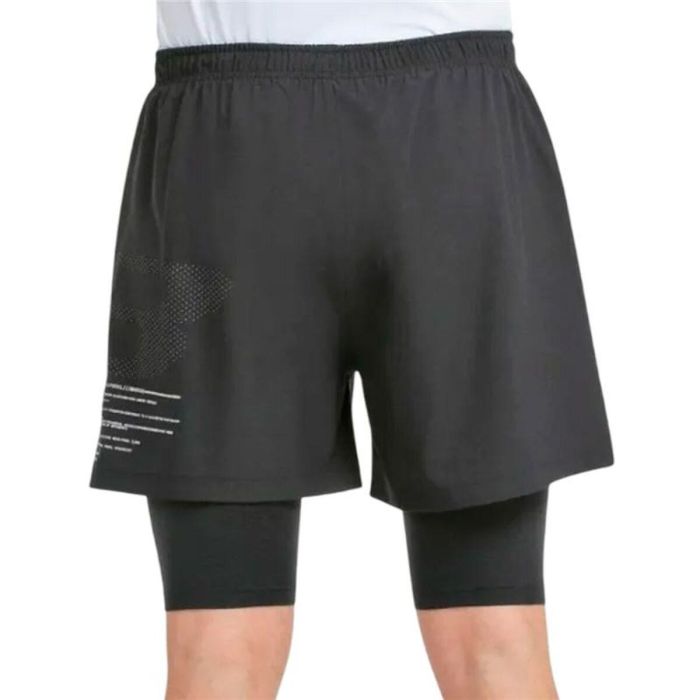 Pantalones Cortos Deportivos para Hombre Bullpadel Meta Negro Pádel 45 1