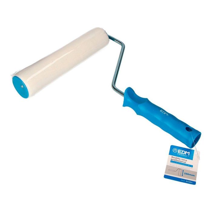 Edm Rodillo Profesional de Lana Pelo Corto 23 cm para Barnices y Pinturas de Suelo