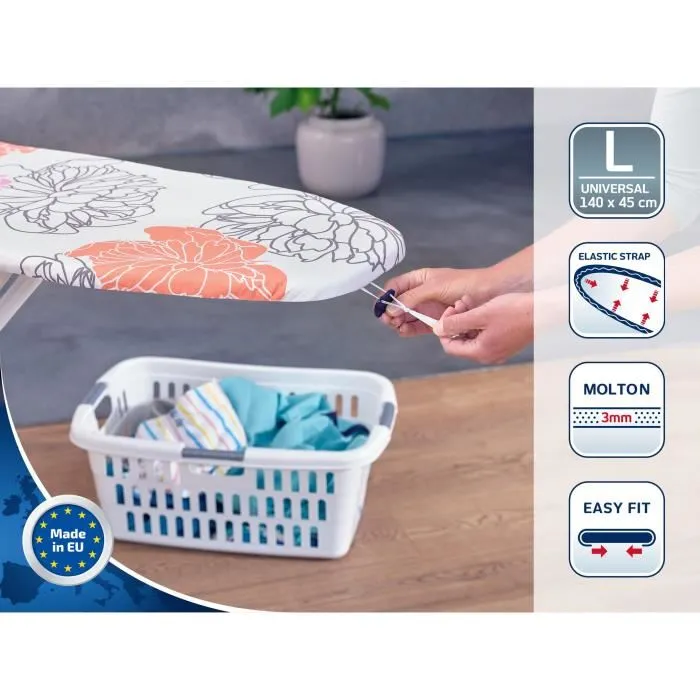 Leifheit Funda para Tabla de Planchar Cotton Comfort L/Universal 71602 para Tabla de Planchar 140 x 45 cm con Acolchado de 4 mm y Sistema Easy Fit 1 Leifheit Funda para Tabla de Planchar Cotton Comfort L/Universal 71602 para Tabla de Planchar 140 x 45 cm con Acolchado de 4 mm y Sistema Easy Fit 1