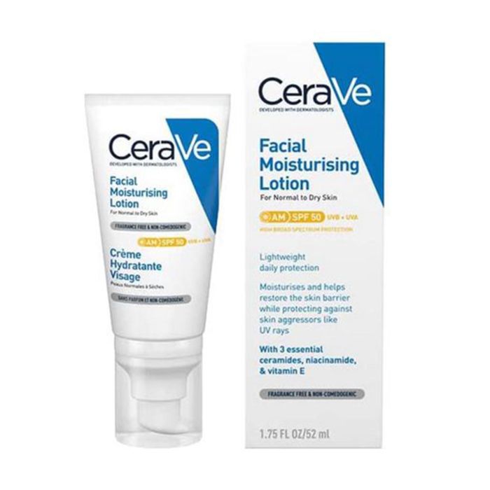 Cerave Facial Moisturising Lotion Spf50 For Normal To Dry Skin