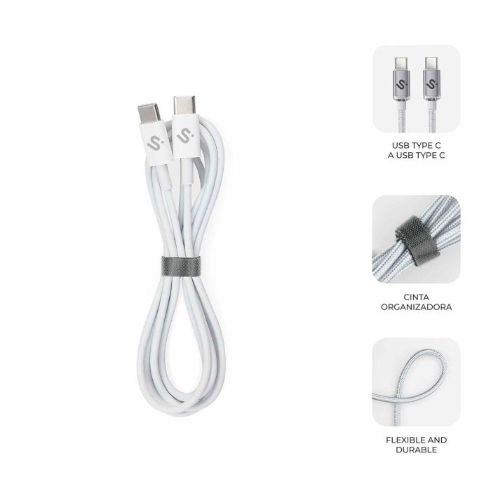 Cable HDMI Subblim SUBCAB-C10011 Blanco 2 m 12