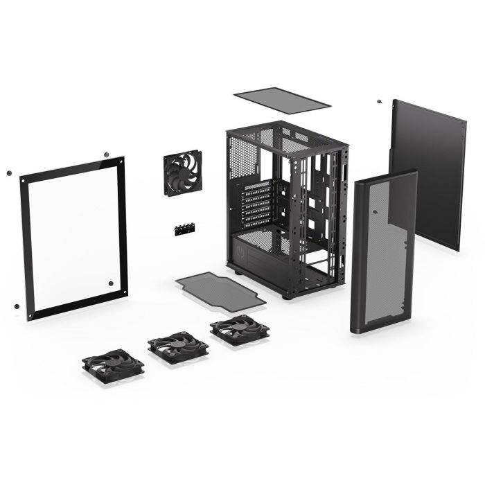 ENDORFY Ventum 200 Air TG Black - Torre PC ATX/micro ATX/Mini-ITX con ventana lateral y filtros antipolvo 22 ENDORFY Ventum 200 Air TG Black - Torre PC ATX/micro ATX/Mini-ITX con ventana lateral y filtros antipolvo 22