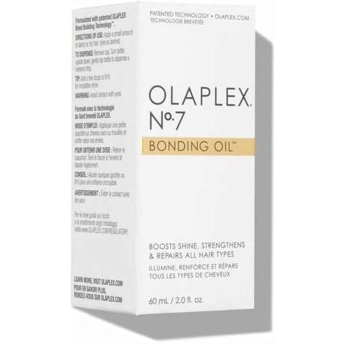 Olaplex Nº7 Bonding Oil Aceite de Peinado Reparador Brillo, Suavidad, Control Frizz & Protección Térmica para Todo Tipo de Cabello 60ml