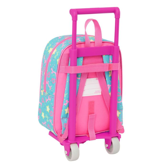 Mochila Escolar con Ruedas Gabby's Dollhouse Confetti Rosa Turquesa 22 x 27 x 10 cm 1 Mochila Escolar con Ruedas Gabby's Dollhouse Confetti Rosa Turquesa 22 x 27 x 10 cm 1