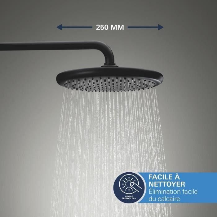 Grohe 348832430 Conjunto de Ducha Empotrado, Grifería Termostática, 1 + 2 Chorros de Agua, Acabado Negro 4 Grohe 348832430 Conjunto de Ducha Empotrado, Grifería Termostática, 1 + 2 Chorros de Agua, Acabado Negro 4