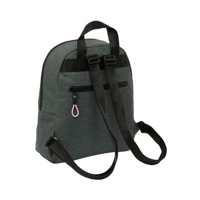 Mini Mochila Safta Kappa Silver Pink 130x250x300 mm Mini Mochila Safta Kappa Silver Pink 130x250x300 mm