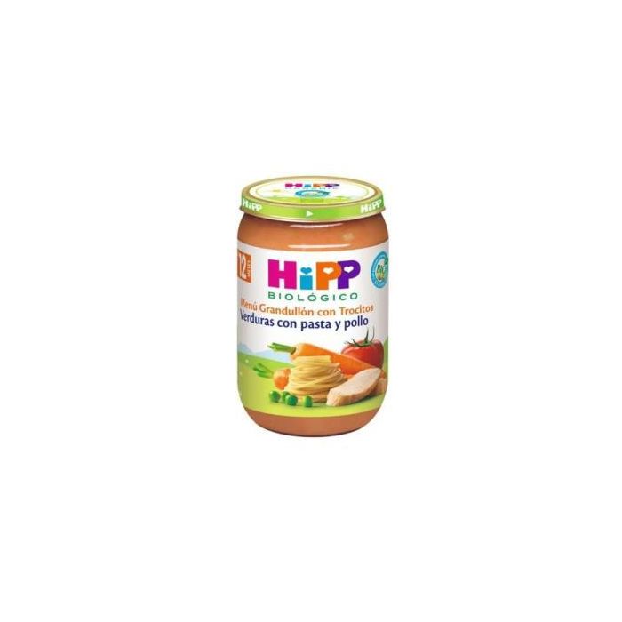 HIPP Potito Verduras Con Pasta y Pollo 220g Bio para Bebés +6 Meses