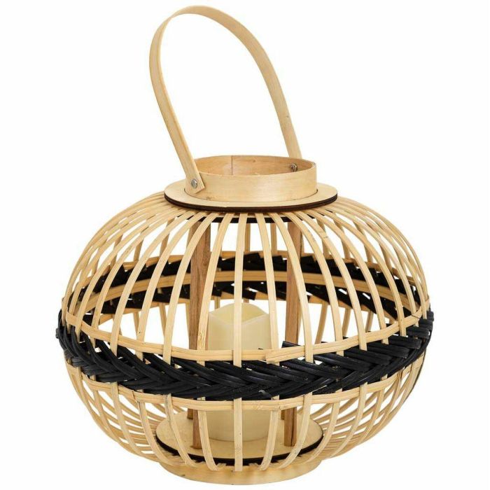 Farol Alexandra House Living Natural Bambú 37 x 30 x 37 cm 6 Farol Alexandra House Living Natural Bambú 37 x 30 x 37 cm 6